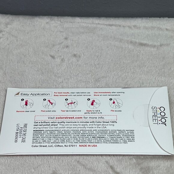 Color Street Nail Polish Strips Paws for the Cause 16 Double End NIP Dog Print - Picture 3 of 4